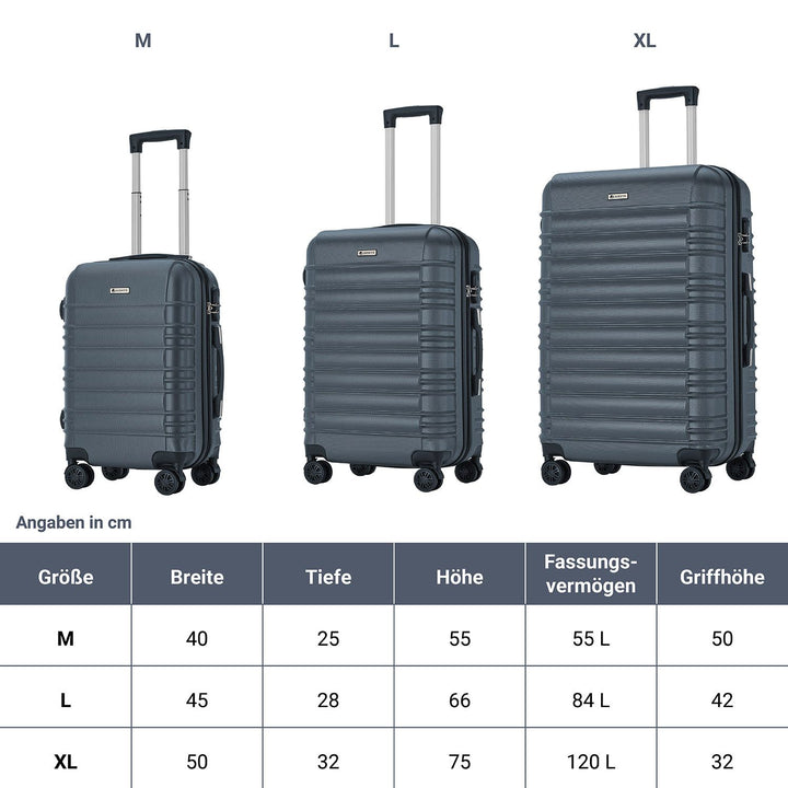Ensemble de valises rigides Rome
