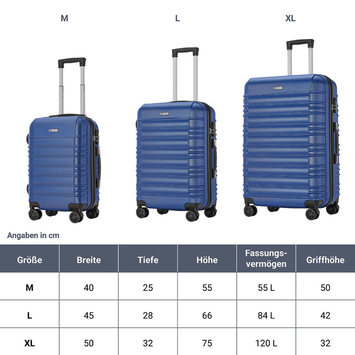 Ensemble de valises rigides Rome