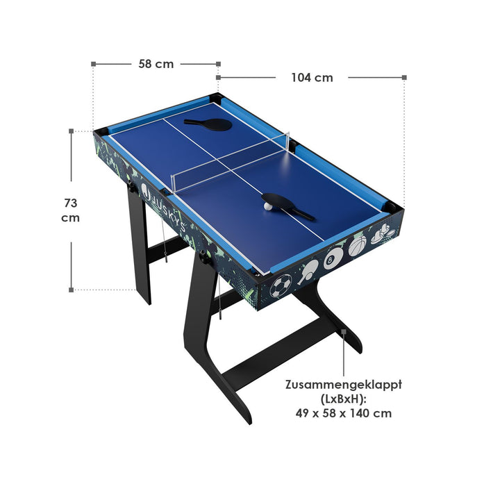 Table de jeu 5 en 1, boule magique