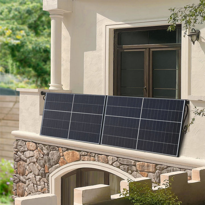 Ensemble de système solaire avec 8 panneaux solaires Risen 400 W et onduleur