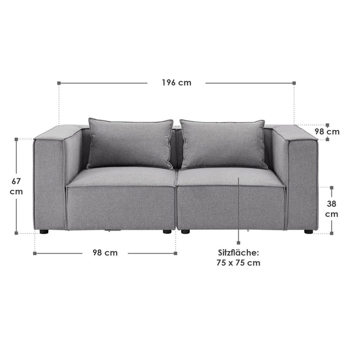 Canapé modulable Domas S - 2 places