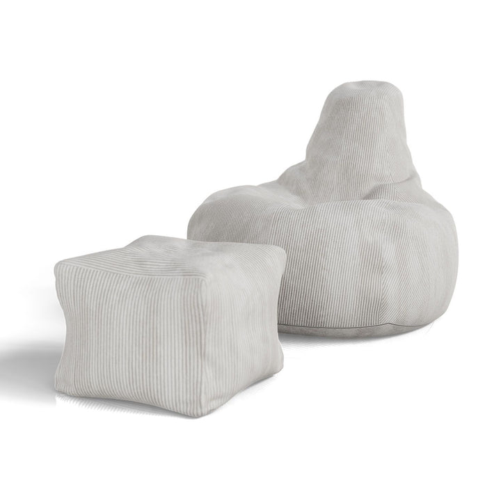 Pouf Chillex avec tabouret