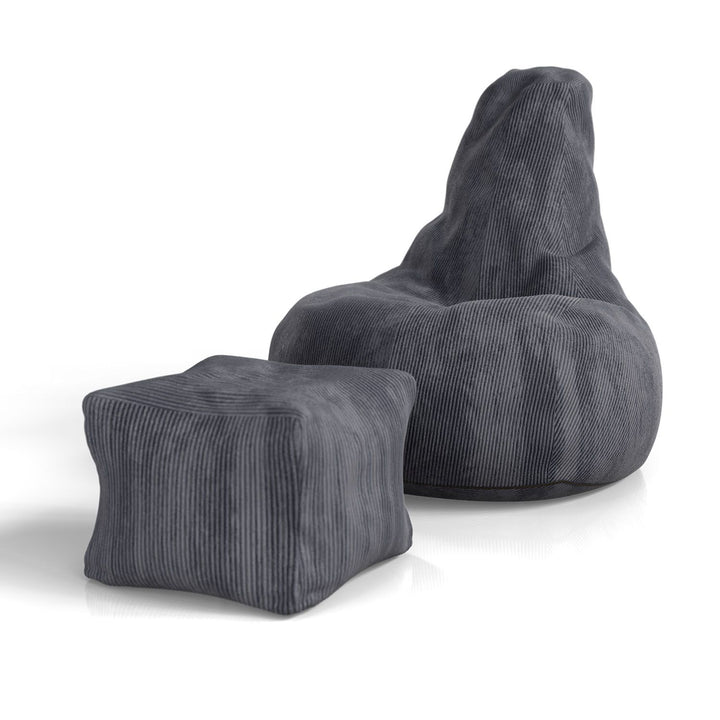 Pouf Chillex avec tabouret