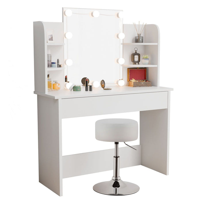 Coiffeuse Bella avec tabouret Tonia