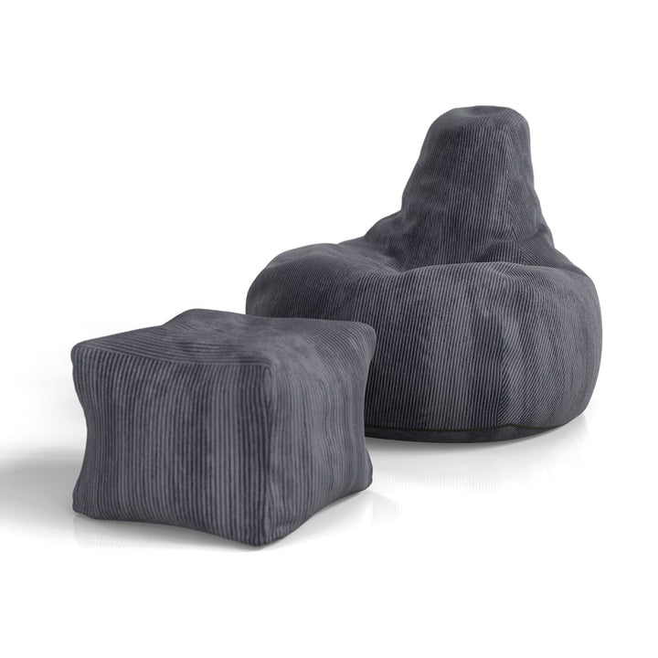 Pouf Chillex avec tabouret
