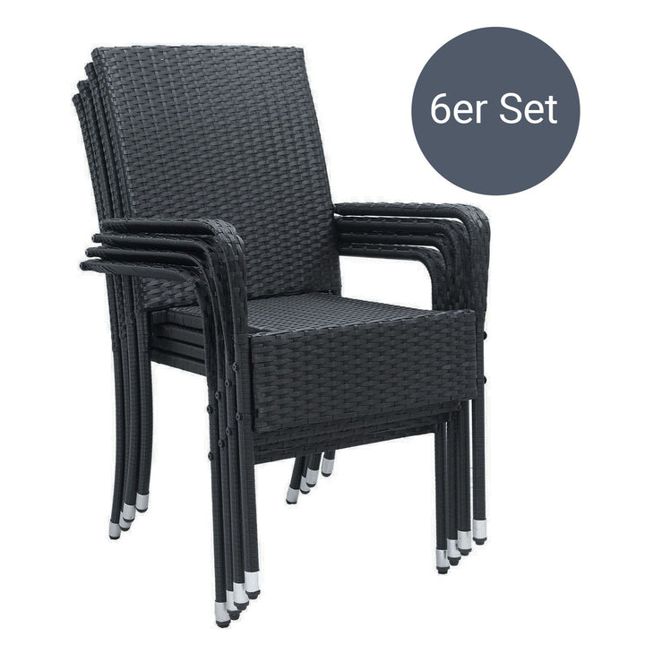 Chaises de jardin en polyrotin Yoro