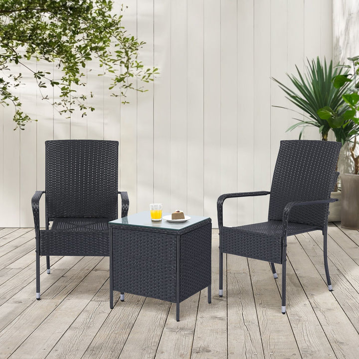 Chaises de jardin en polyrotin Yoro