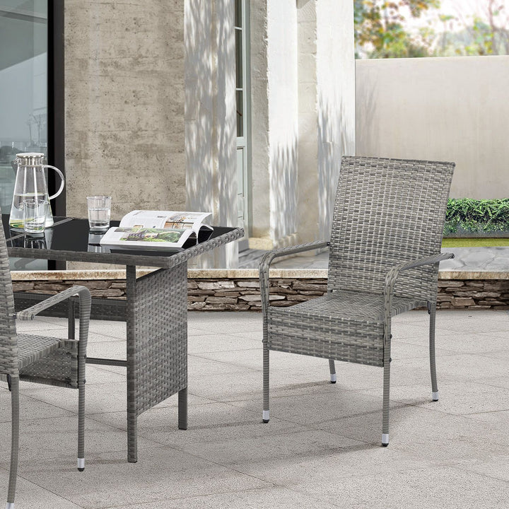 Chaises de jardin en polyrotin Yoro