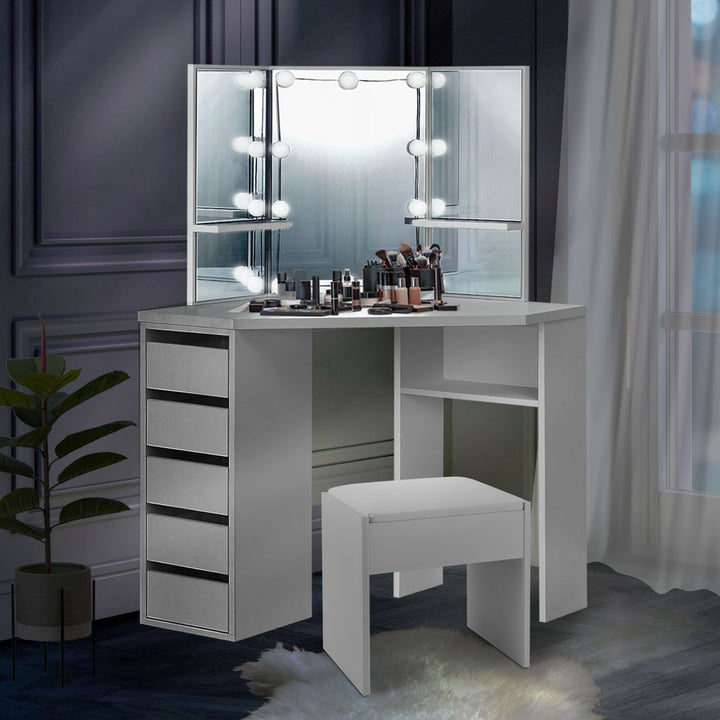 Coiffeuse Nova avec tabouret Melly