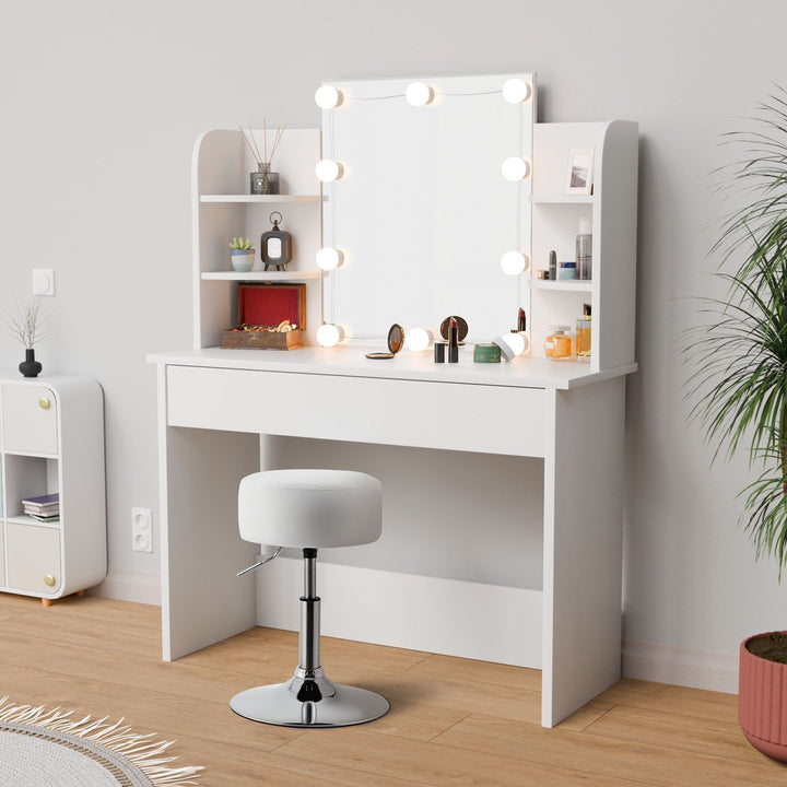 Coiffeuse Bella avec tabouret Tonia