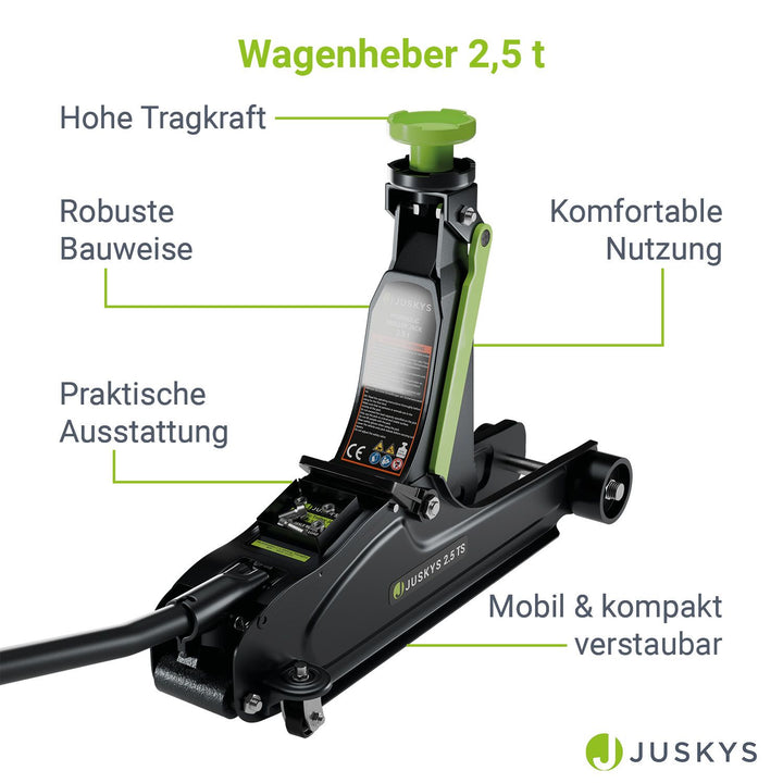 Wagenheber 2,5 t mit Transportbox