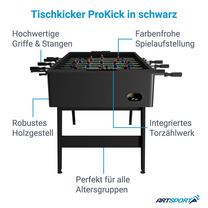 Kickertisch für Kinder und Erwachsene