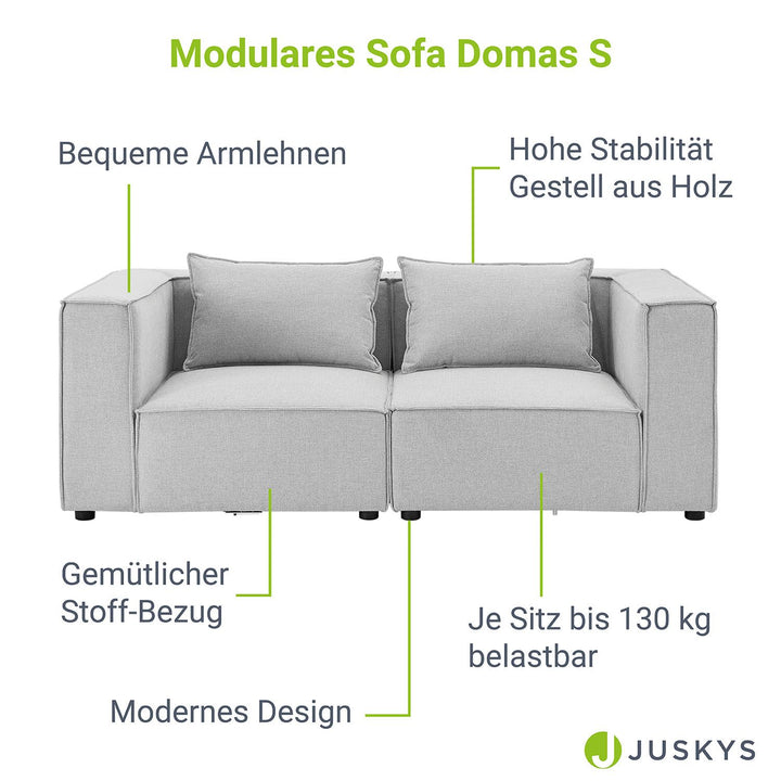Canapé modulable Domas S - 2 places