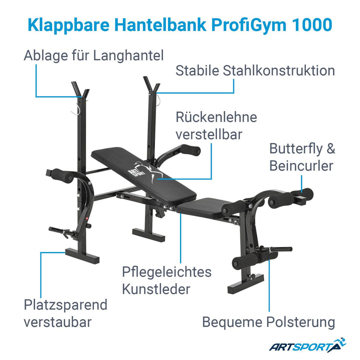 Banc de musculation ProfiGym 1000