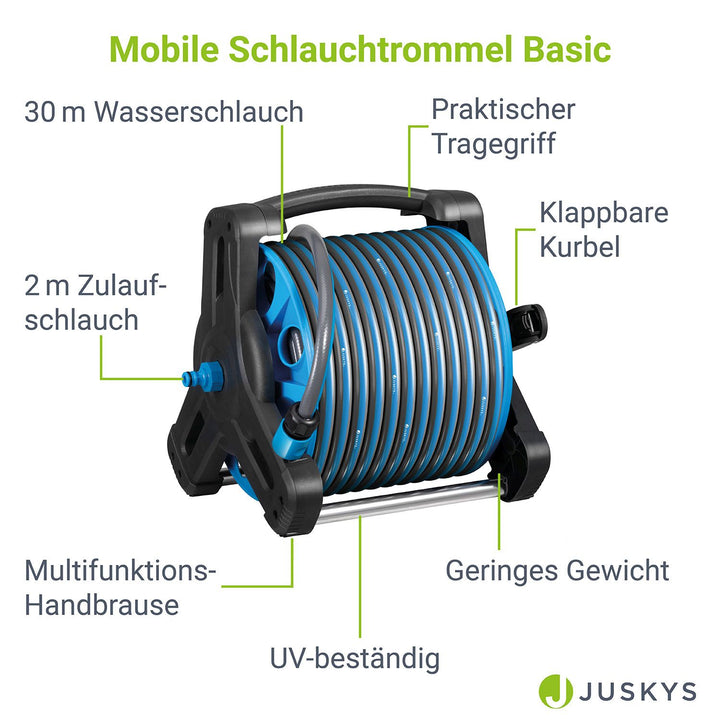 Enrouleur de tuyau mobile Basic 30 m