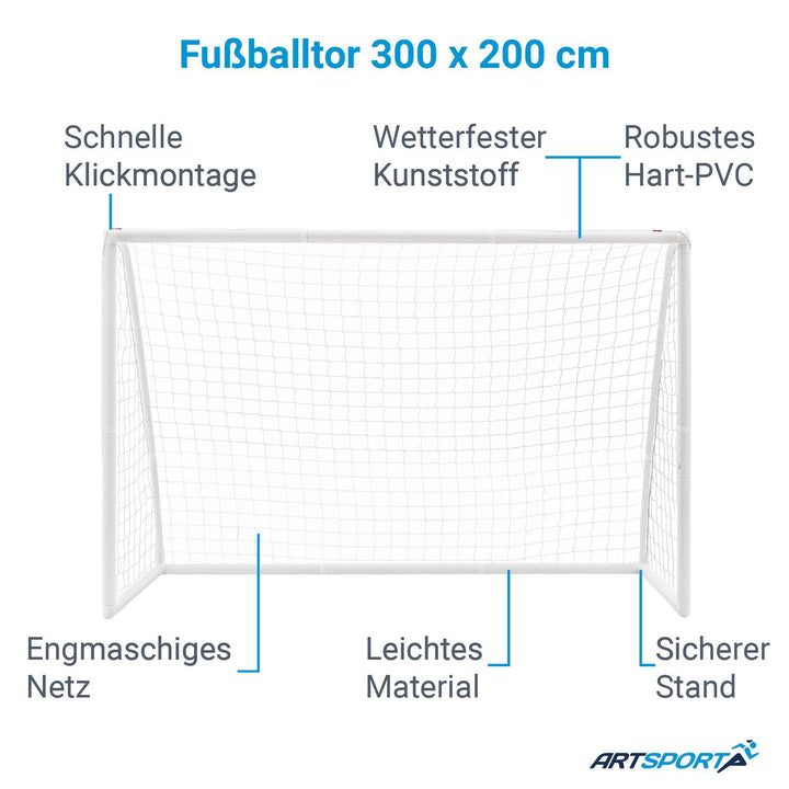 Fußballtor aus Hart-PVC
