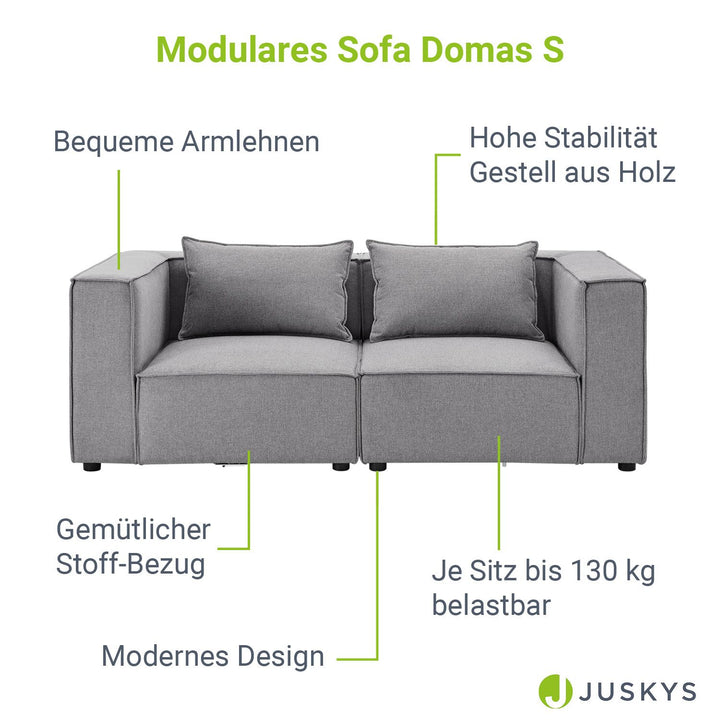Canapé modulable Domas S - 2 places