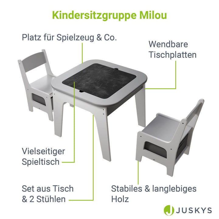 Spieltisch mit zwei Stühlen Milou