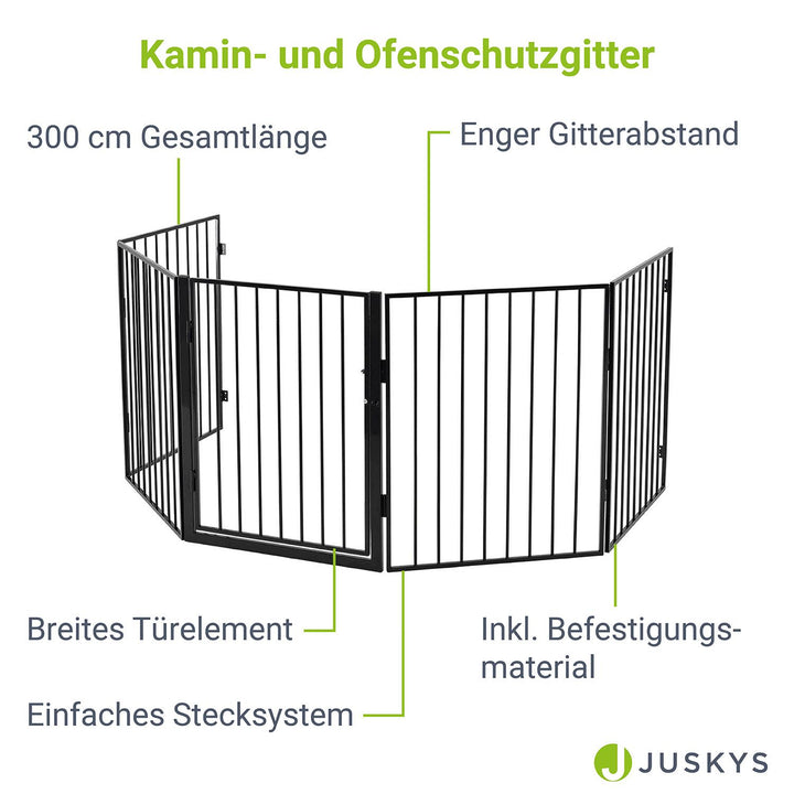 Grille de protection pour cheminée / poêle 300 cm