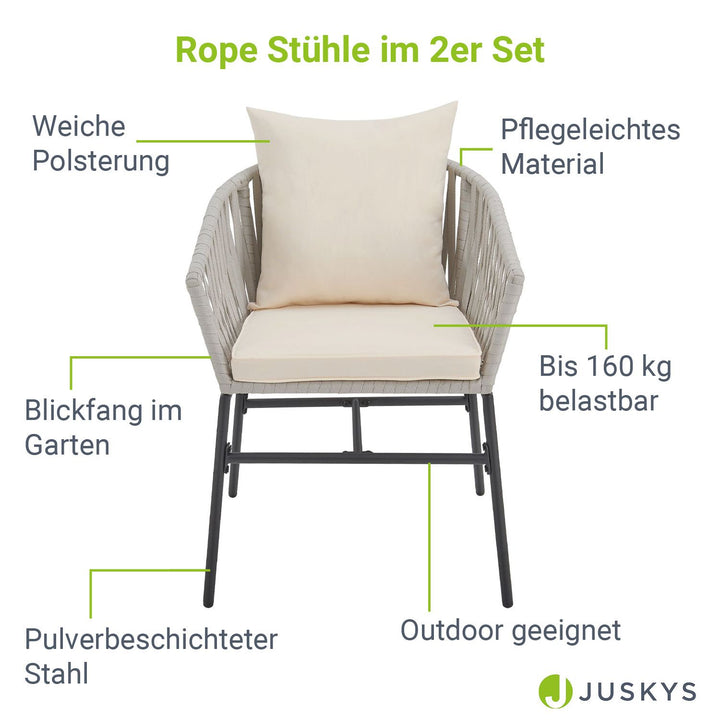 2er-Set Rope Stühle
