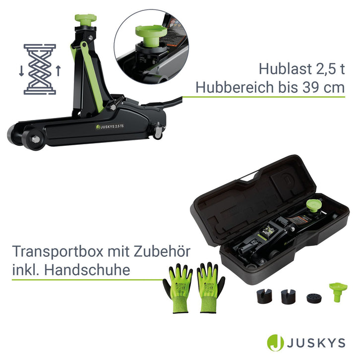 Wagenheber 2,5 t mit Transportbox
