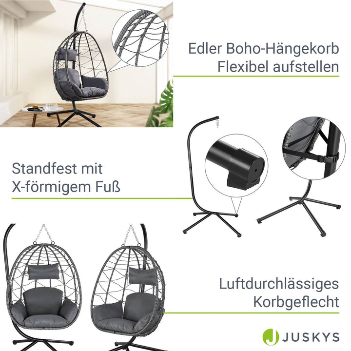 Chaise suspendue Aria avec cadre