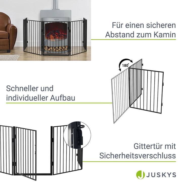 Grille de protection pour cheminée / poêle 300 cm
