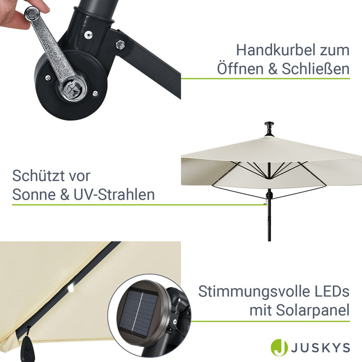 Parasol déporté à LED Brésil