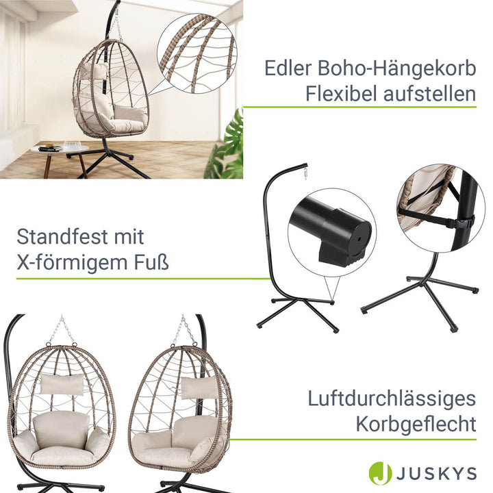 Chaise suspendue Aria avec cadre