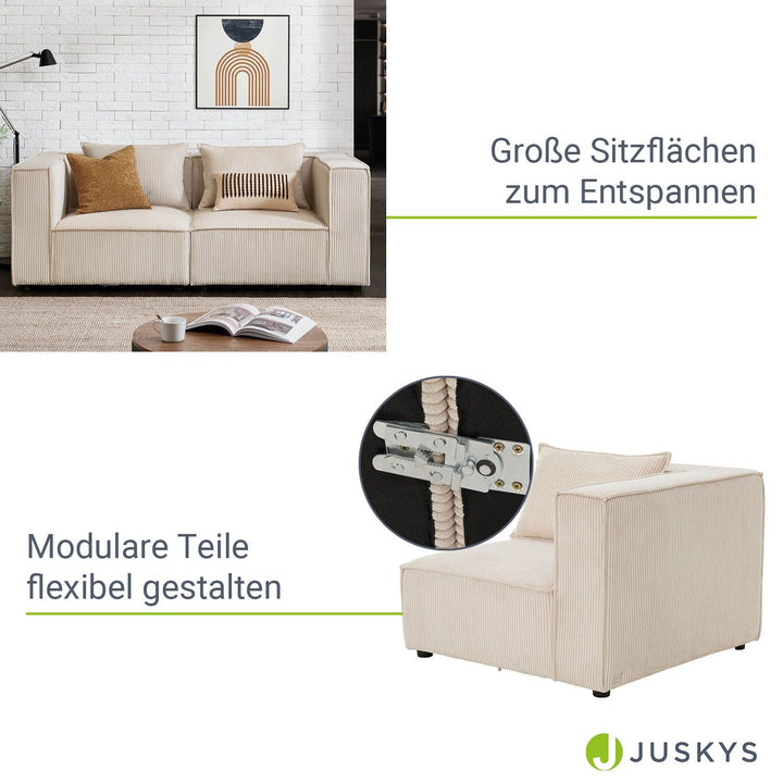 Canapé modulable Domas S - 2 places