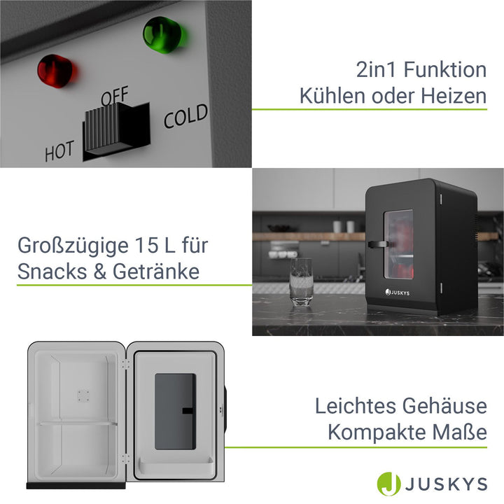 2-in-1 Mini-Kühlschrank 15 Liter