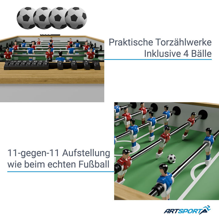 Kickertisch für Kinder und Erwachsene