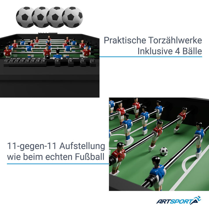 Kickertisch für Kinder und Erwachsene