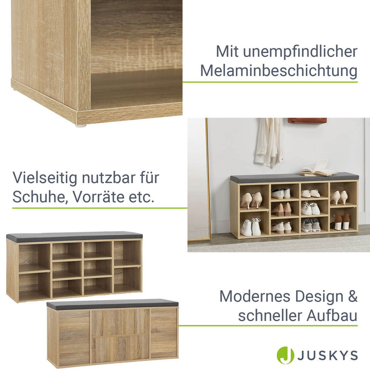 Schuhregal aus Holz 104 x 30 x 48 cm