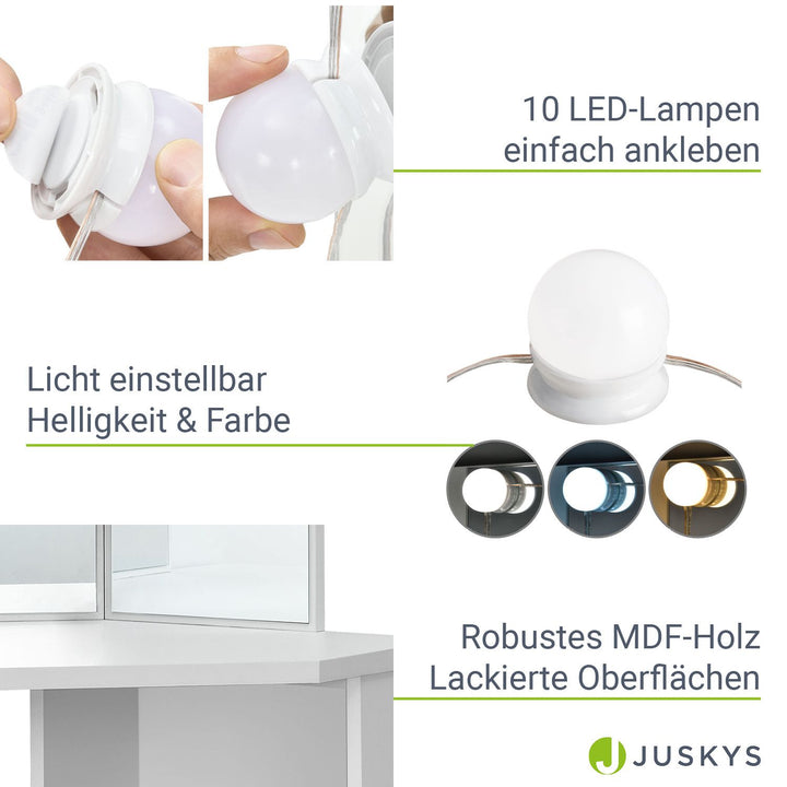 Coiffeuse Nova avec éclairage LED
