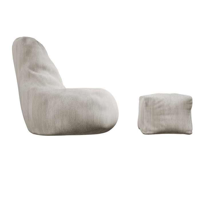 Pouf Chillex avec tabouret
