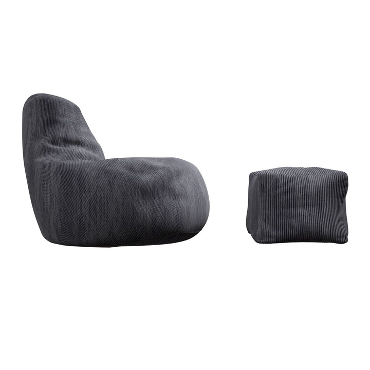 Pouf Chillex avec tabouret
