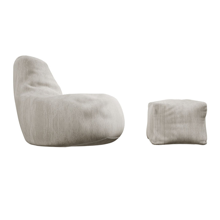 Pouf Chillex avec tabouret