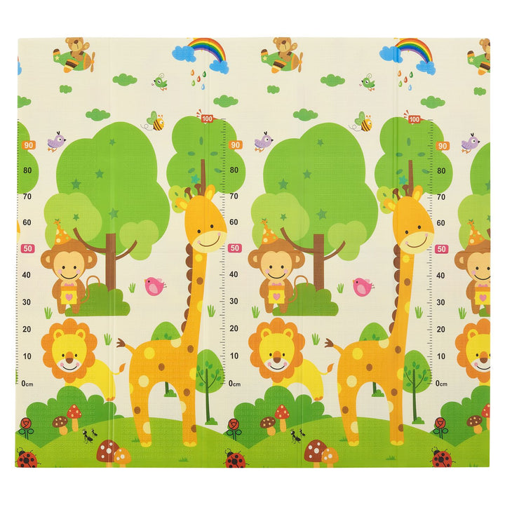 Tapis de jeu 180 x 200 cm avec divers motifs d'animaux