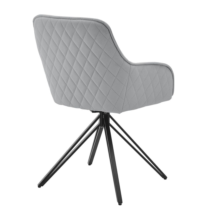 Chaise de salle à manger pivotante en velours Clyde