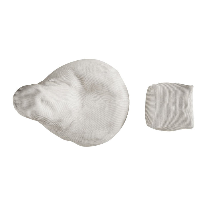Pouf Chillex avec tabouret