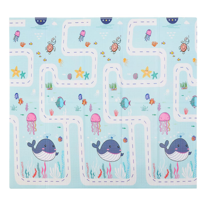 Tapis de jeu 180 x 200 cm avec divers motifs d'animaux