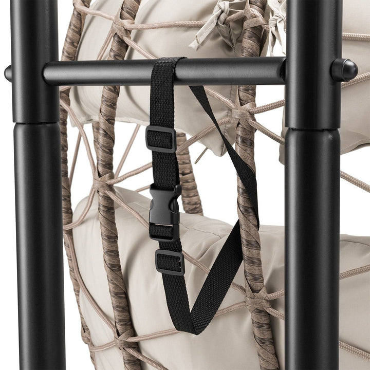 Fauteuil suspendu double en polyrotin Aria