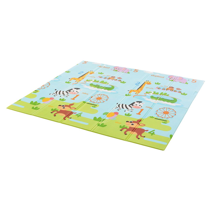 Tapis de jeu 180 x 200 cm avec divers motifs d'animaux