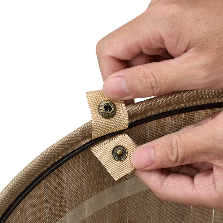 Panier à linge rond en bambou