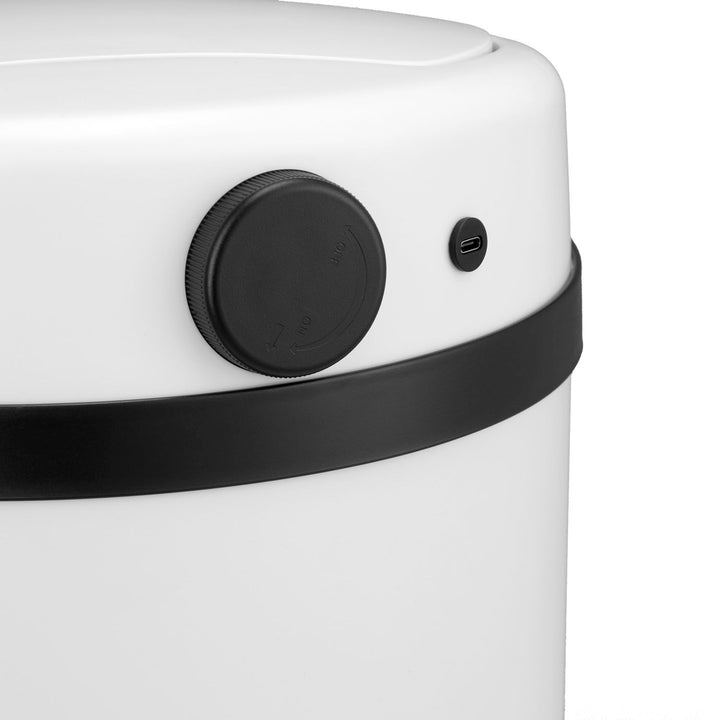 Runder Mülleimer mit Sensor