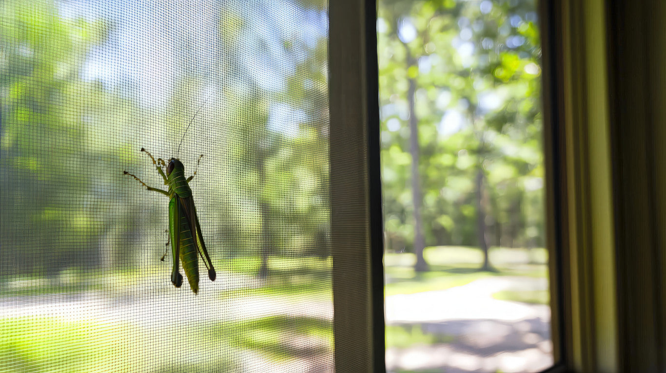 Fliegengitter schützt Fenster vor Insekten