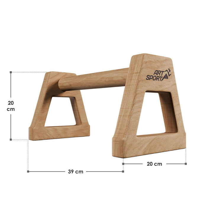 Liegestützgriffe aus Holz