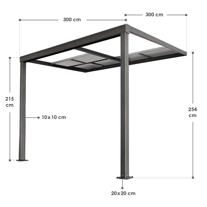 Terrassendach Jakarta mit Polycarbonatplatten