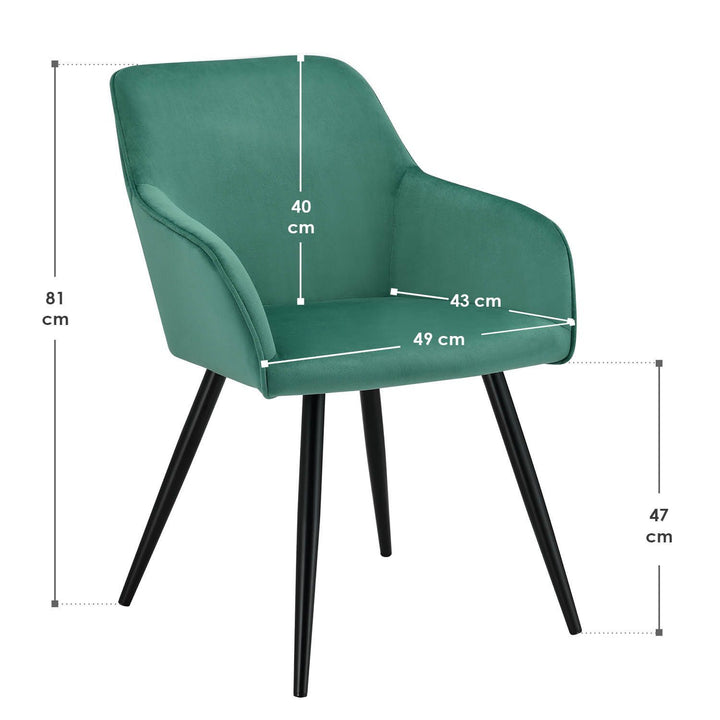 Loungesessel Tarje mit Samtbezug